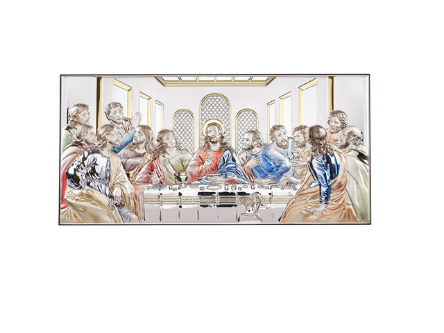 Sterling plaque of Last Supper
