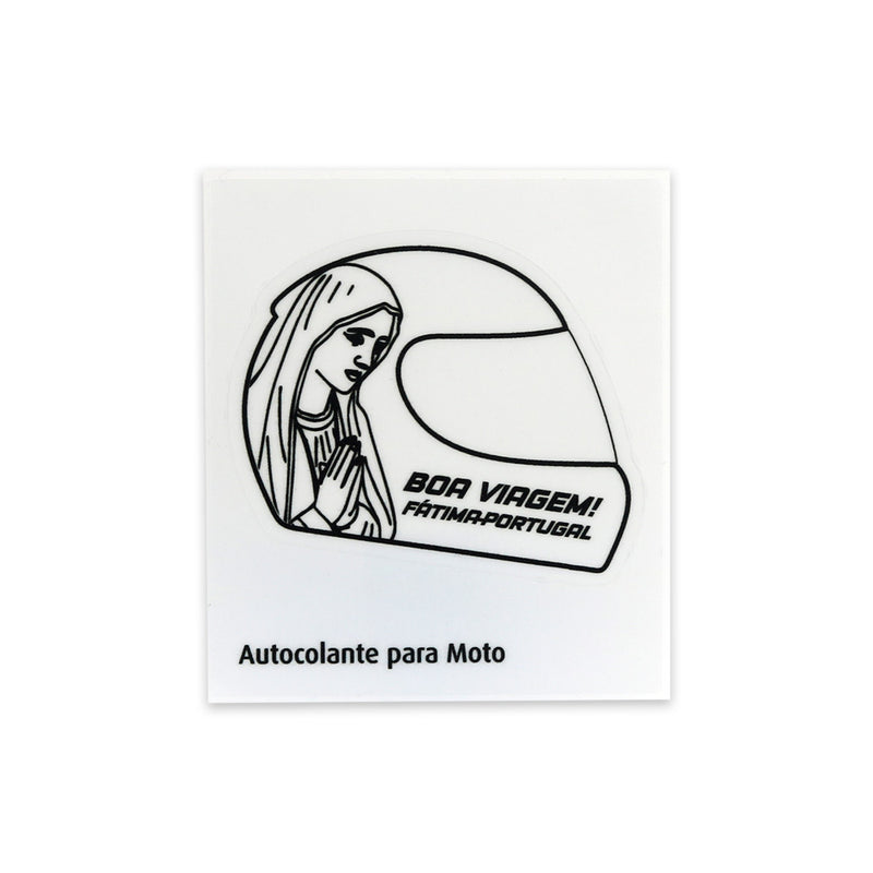 Sticker with a helmet
