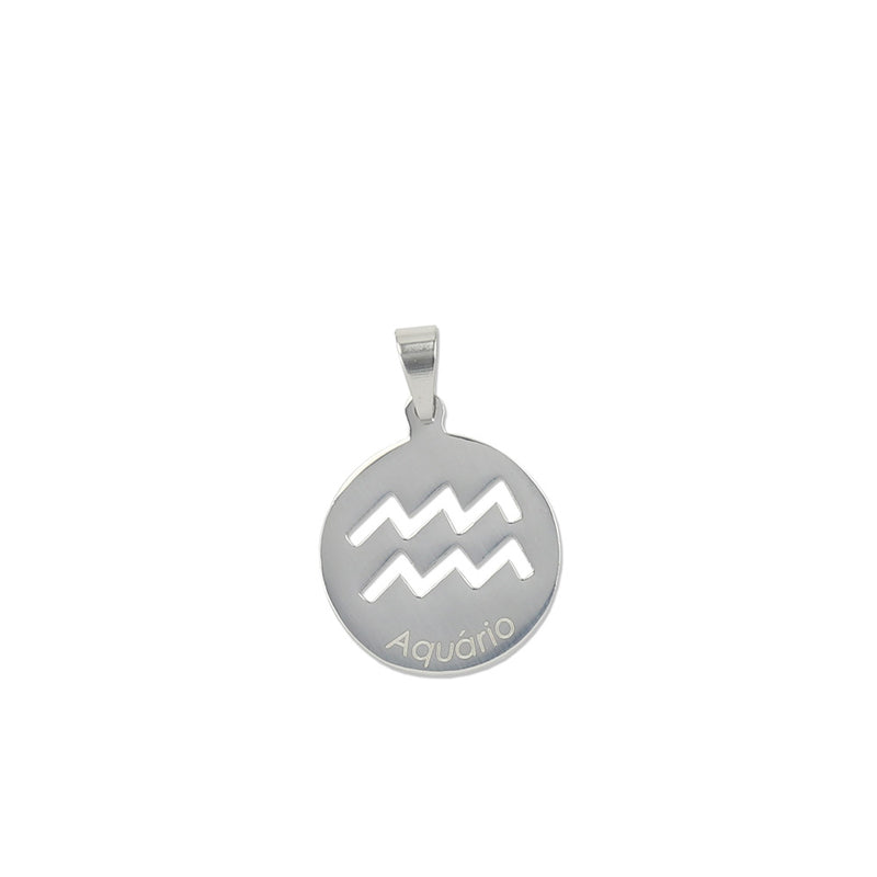 Aquarius stainless steel medal