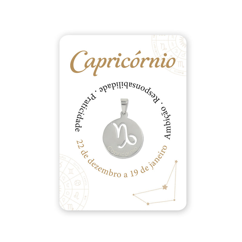 Capricorn's stainless steel medal