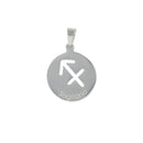 Sagittarius stainless steel medal