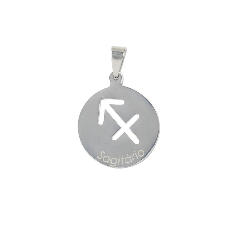 Sagittarius stainless steel medal
