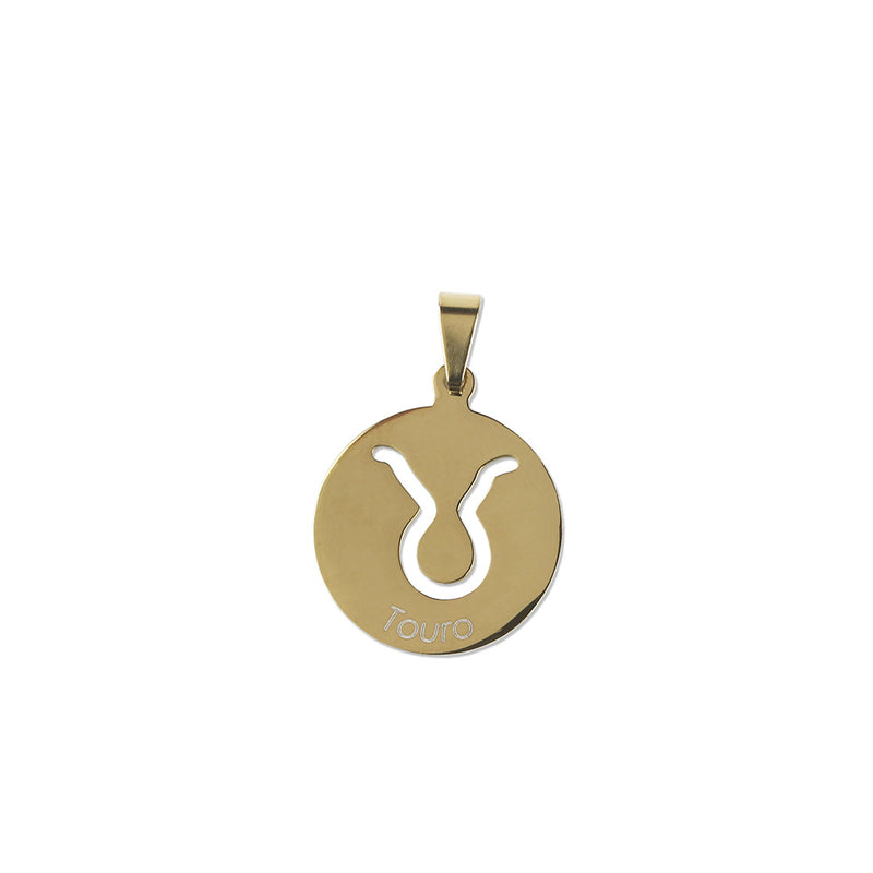 Taurus Golden stainless steel medal