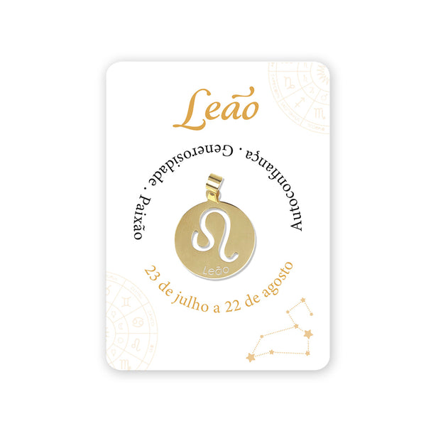 Leo Golden stainless steel medal