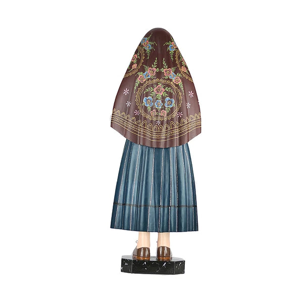 Fatima Shepherds Wood Statues | 24k Gold leaf & Crystal Eyes