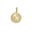 Sagitarius Golden stainless steel medal