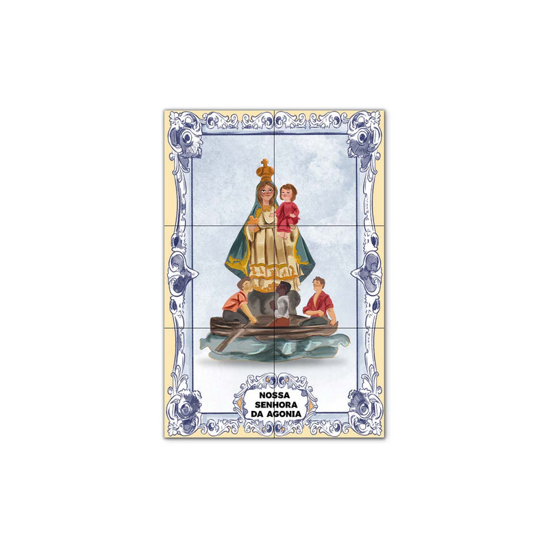 Our Lady of Agony tile panel 30 cm x 45 cm