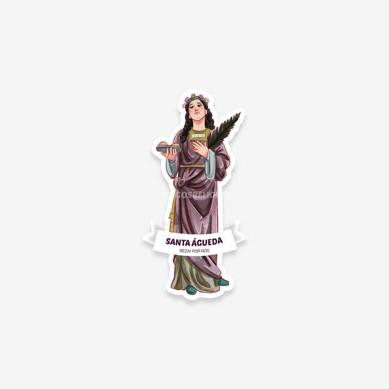 Saint Agatha sticker