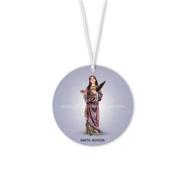 Saint Agatha Car Air Freshener