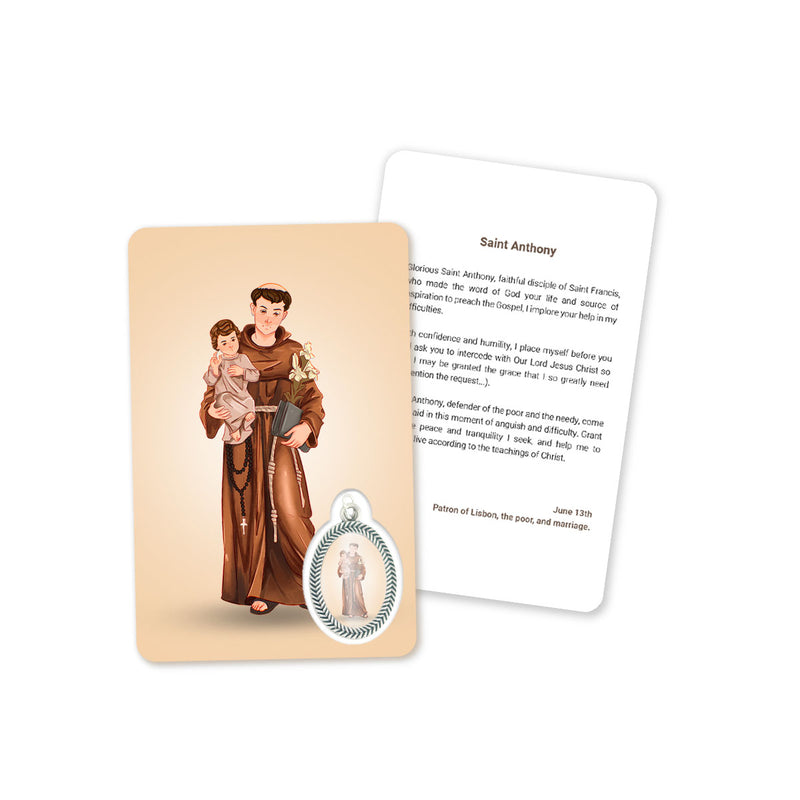 Prayer's card to Saint Anthony