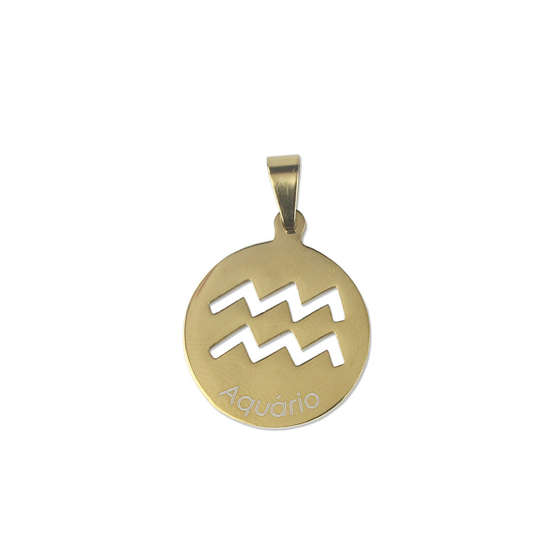 Aquarius sign medal