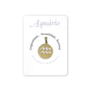 Aquarius Golden stainless steel medal