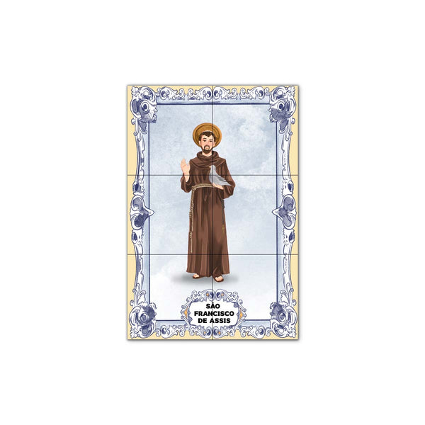 Saint Francis of Assisi Tile Panel 30 cm x 45 cm