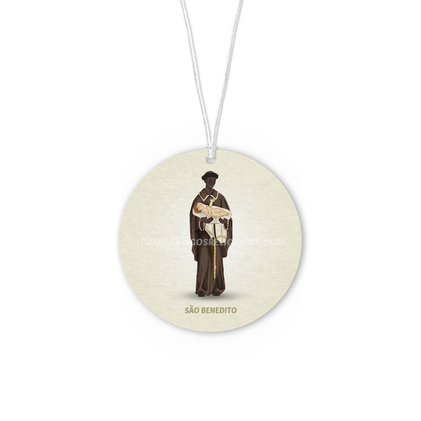 Saint Benedict car air freshener