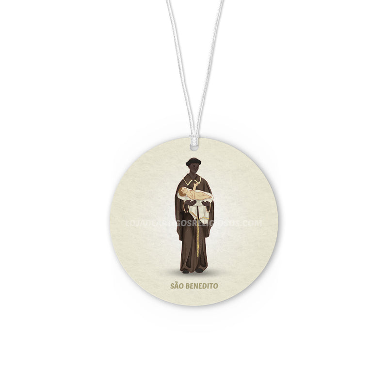 Saint Benedict car air freshener