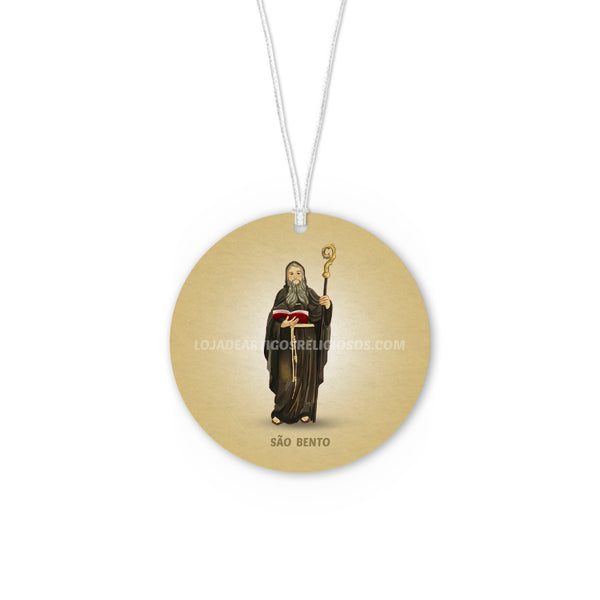 Saint Benedict car air freshener