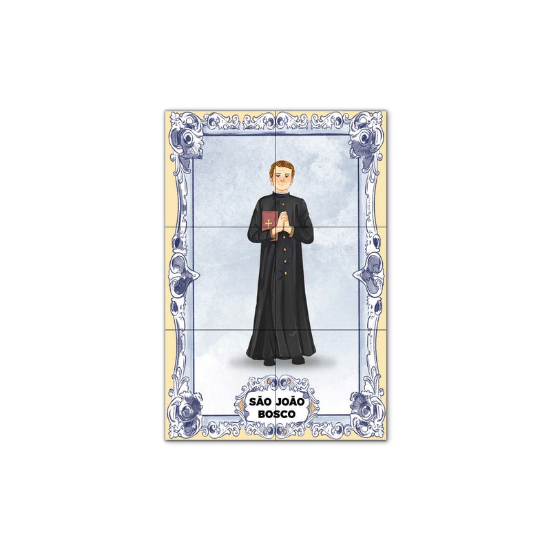Saint John Bosco Tile Panel 30 cm x 45 cm