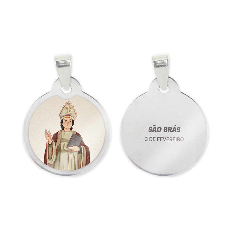 Saint Blaise Steel Medal