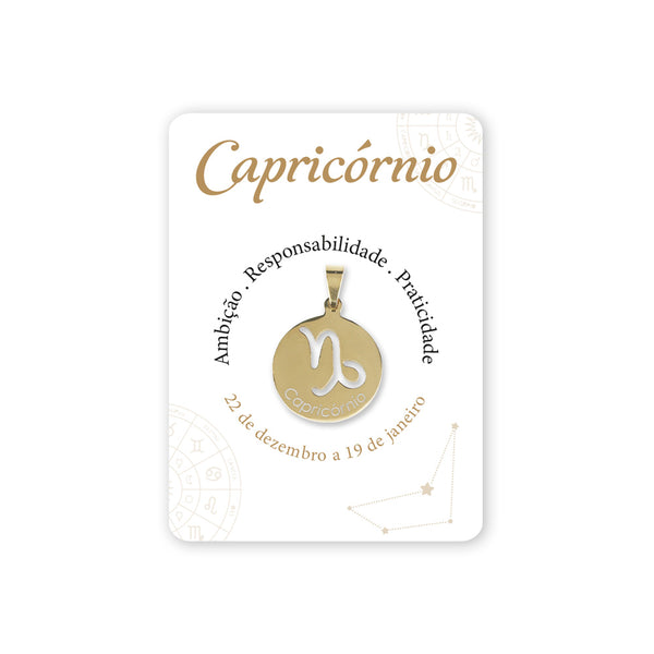 Capricorn sign medal