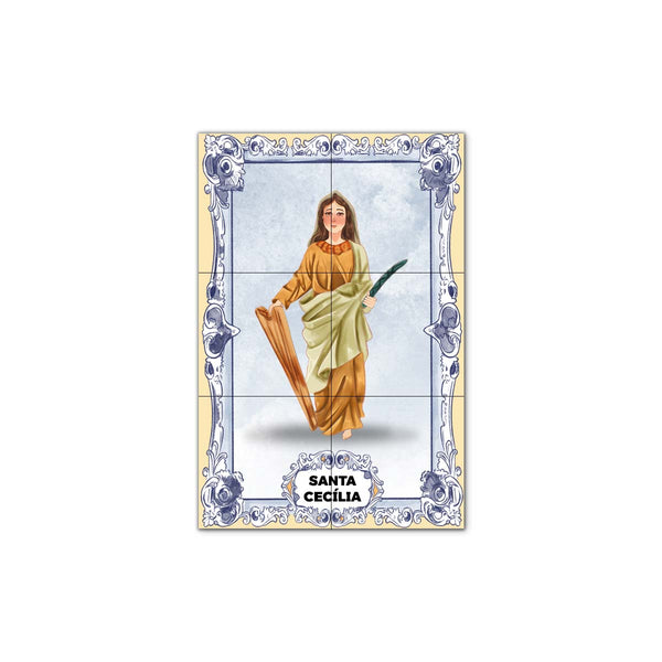 Saint Cecilia Tile Panel 30 cm x 45 cm