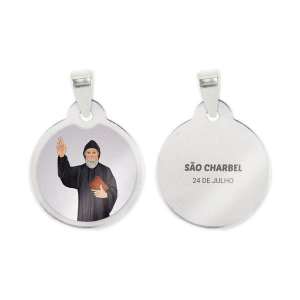 Saint Charbel Steel Medal