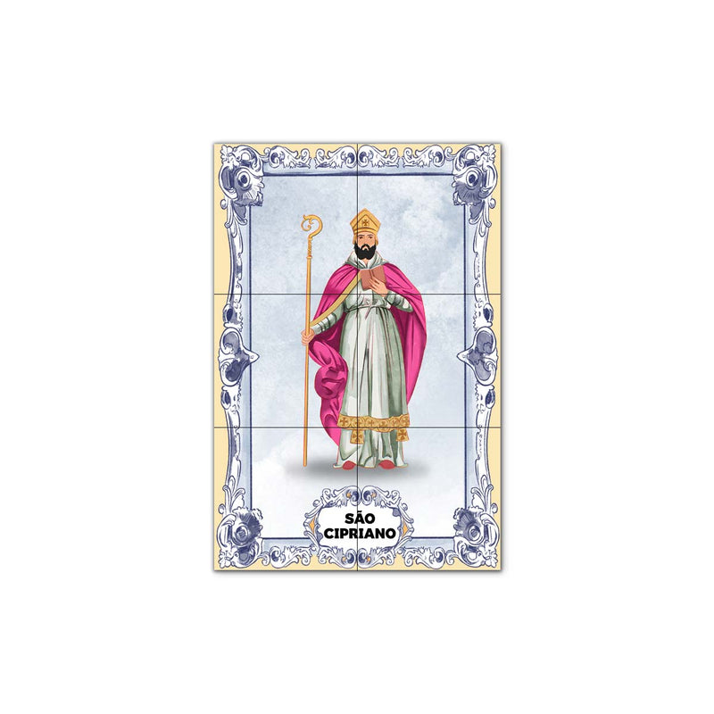 Saint Cyprian Tile Panel 30 cm x 45 cm