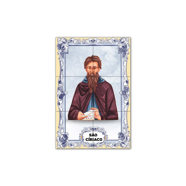 Saint Cyriacus Tile Panel 30 cm x 45 cm