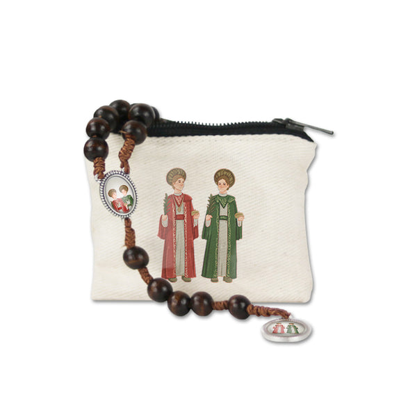 Wallet and Rosary of Saint Cosmas and Saint Damian
