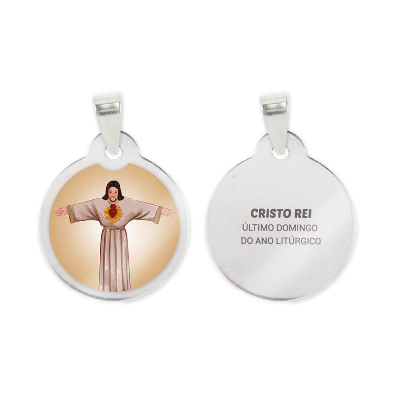 Christ the King Steel Medal