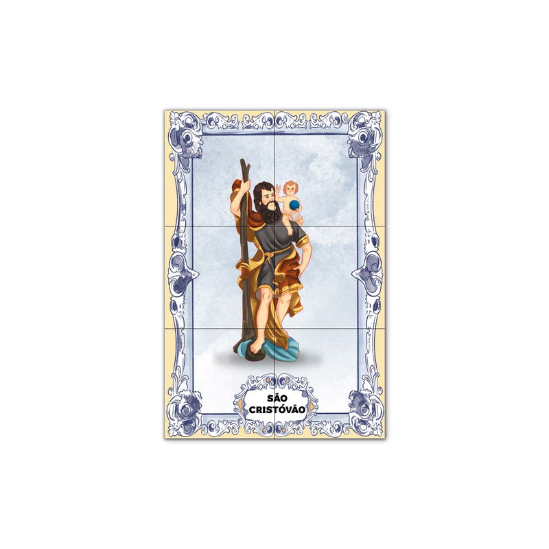Saint Christopher Tile Panel 30 cm x 45 cm