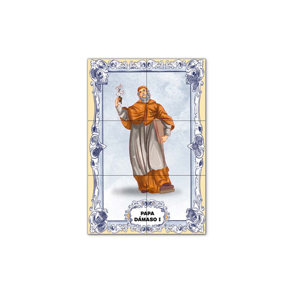 Pope Damasus I Tile Panel 30 cm x 45 cm