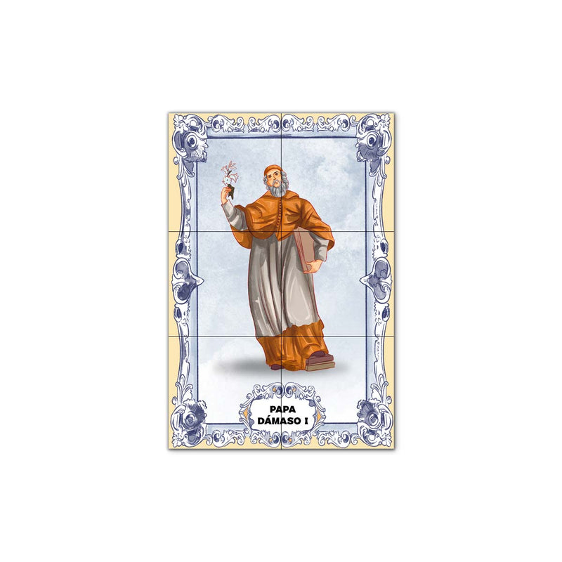 Pope Damasus I Tile Panel 30 cm x 45 cm