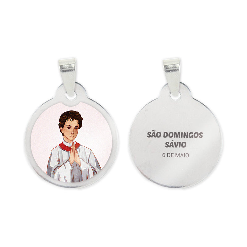 Saint Dominic Savio Steel Medal