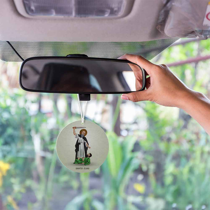 Saint Elijah Car Air Freshener