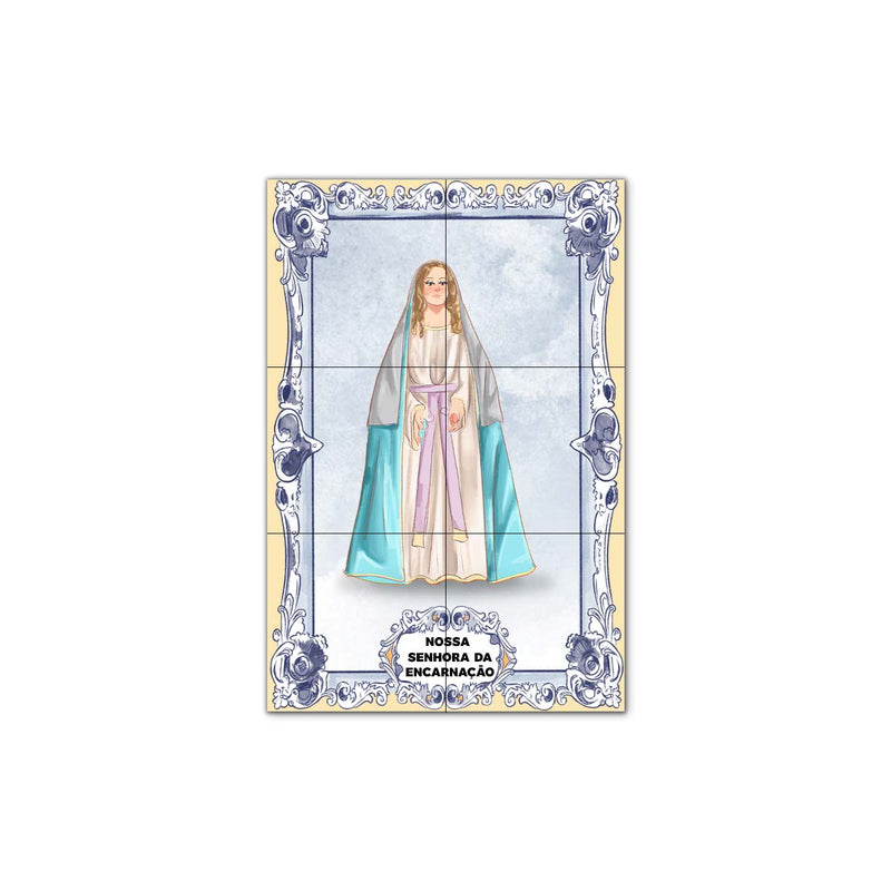 Our Lady of the Incarnation Tile Panel 30 cm x 45 cm