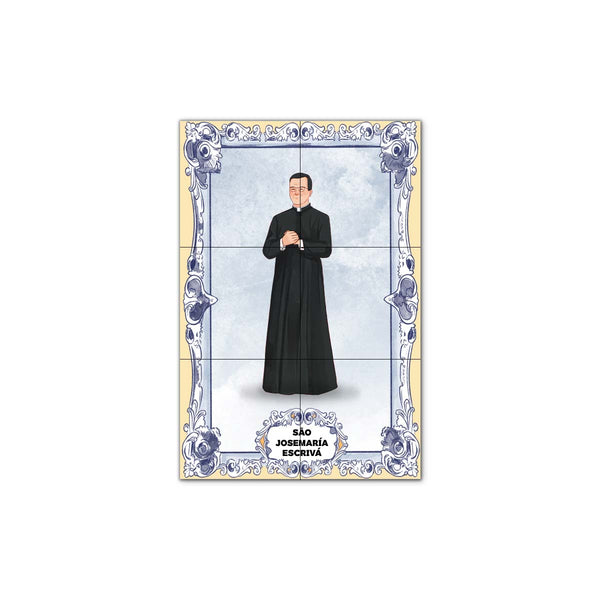 Saint Josemaría Escrivá Tile Panel 30 cm x 45 cm