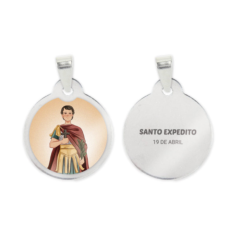 Saint Expeditus Steel Medal