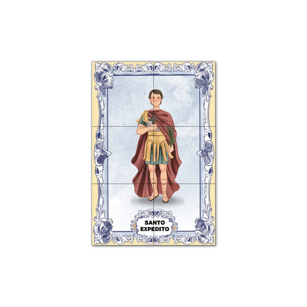 Saint Expeditus Tile Panel 30 cm x 45 cm