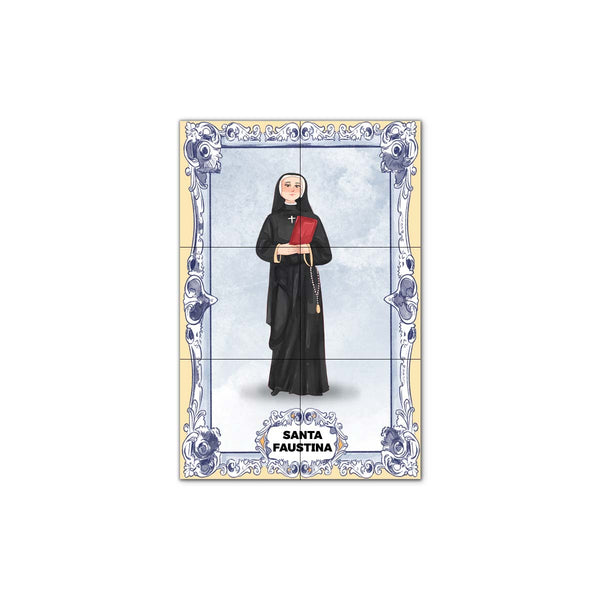 Saint Faustina Tile Panel 30 cm x 45 cm