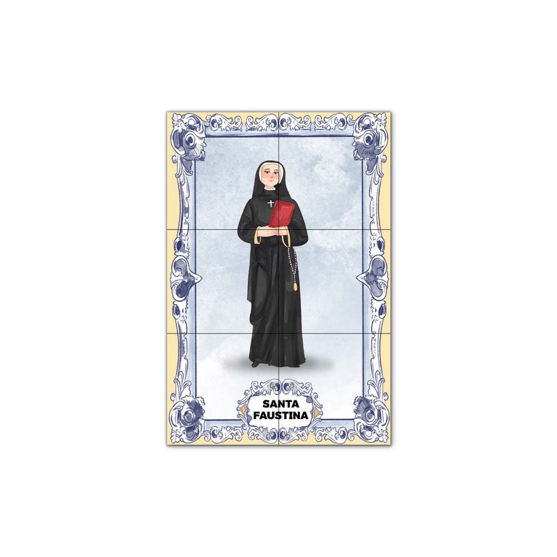 Saint Faustina Tile Panel 30 cm x 45 cm