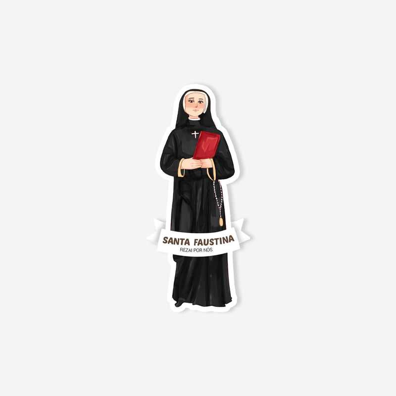 Saint Faustina Catholic sticker