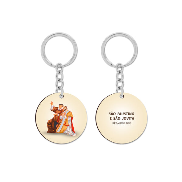 Saint Faustinus and Saint Jovita keychain