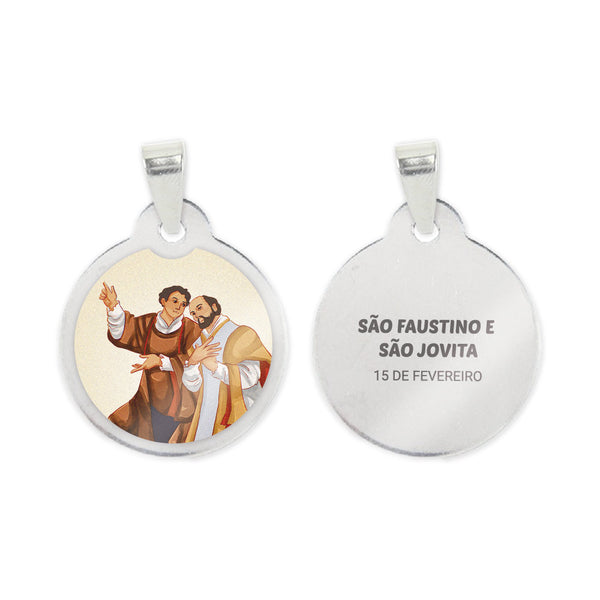 Saint Faustinus and Saint Jovita Steel Medal