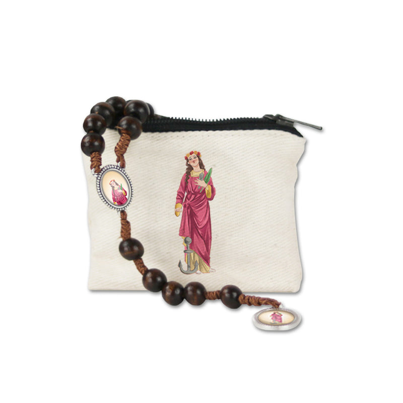 Wallet and Rosary of Saint Philomena