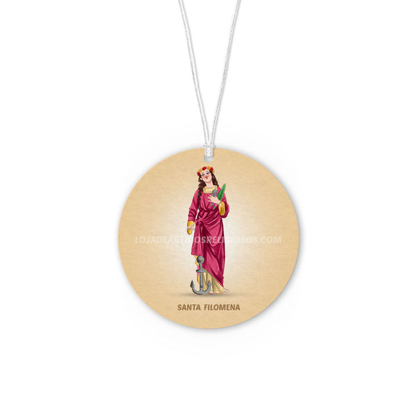 Saint Philomena car air freshener