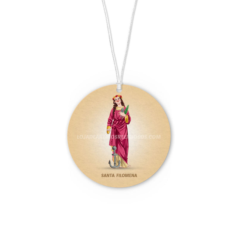 Saint Philomena car air freshener