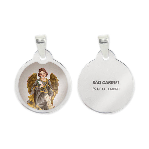 Saint Gabriel Steel Medal