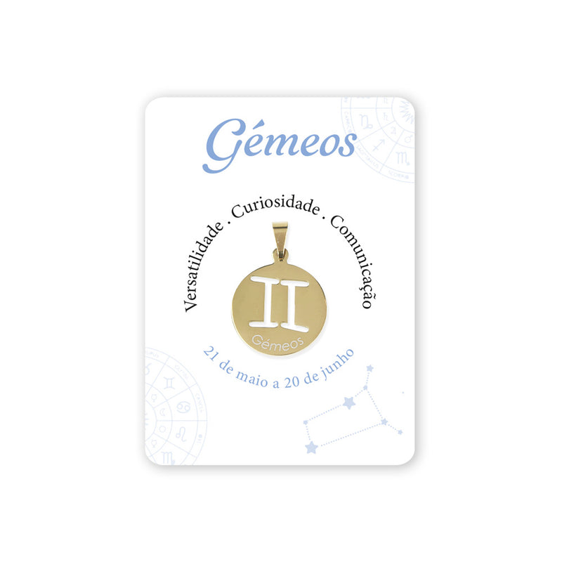 Gemini sign medal