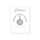 Gemini stainless steel medal