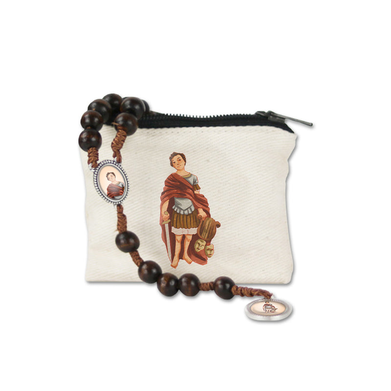 Wallet and Rosary of Saint Genesius